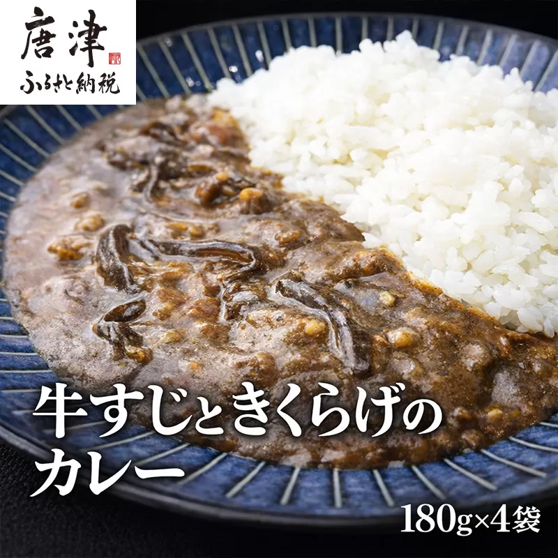 牛すじときくらげのカレー 180g×4袋(合計720g) レトルト カレー 簡単調理