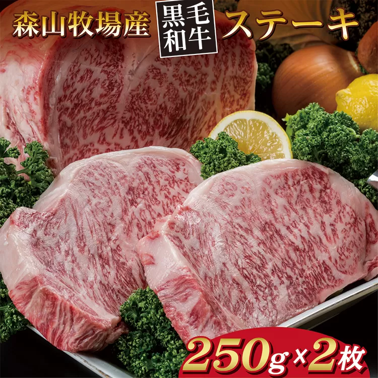 d-81 森山牧場 黒毛和牛 ステーキ 250g×2枚