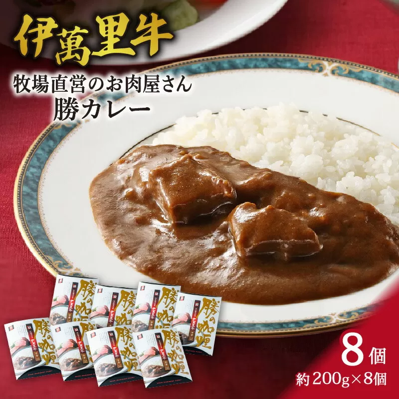 レストラン勝オリジナル伊萬里牛 カレー【中辛】8食分 007-J1776