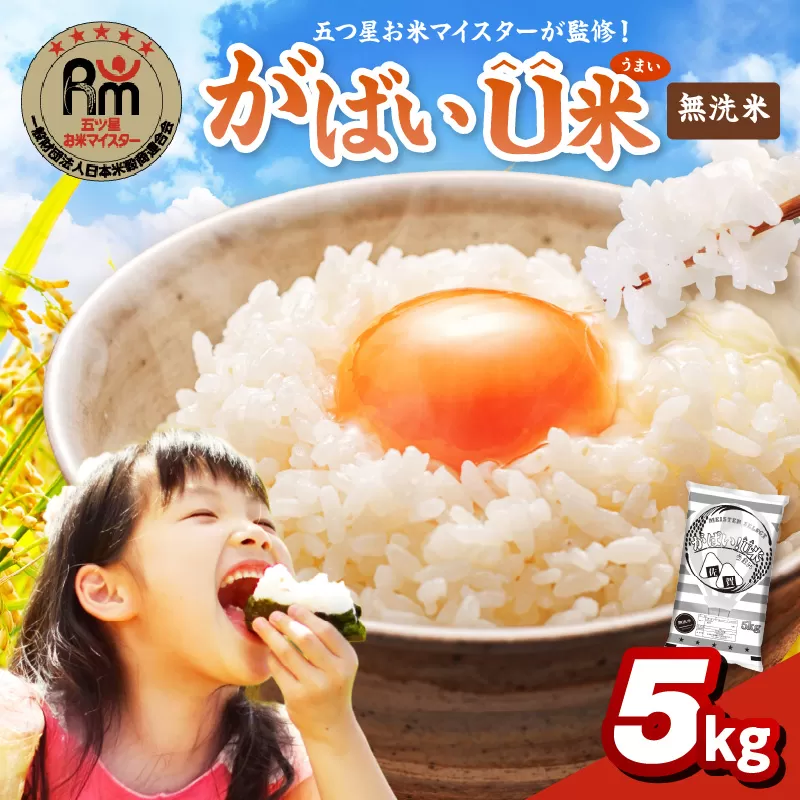 伊万里産 がばいＵ米(うまい) ブレンド米 【無洗米】5kg お米マイスター厳選 086-B949