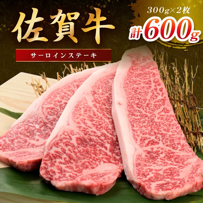 佐賀牛 サーロインステーキ 600g(300gx2枚) 149-J1803