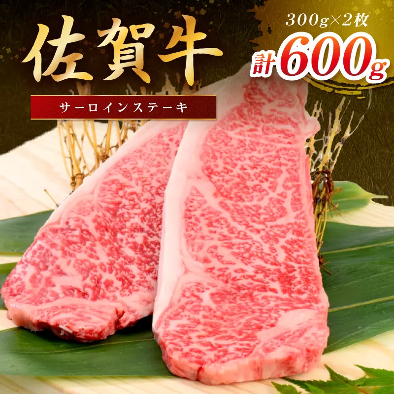 佐賀牛 サーロインステーキ 600g(300gx2枚) 149-J1803