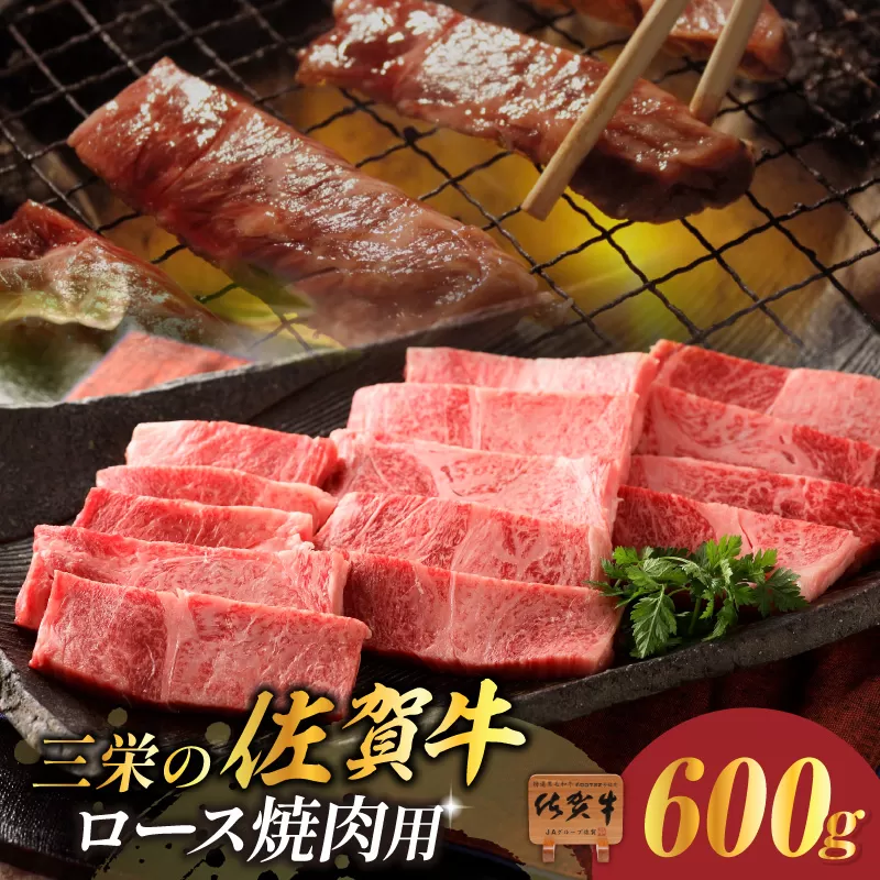 三栄の佐賀牛ロース焼肉用(600g) 167-J885