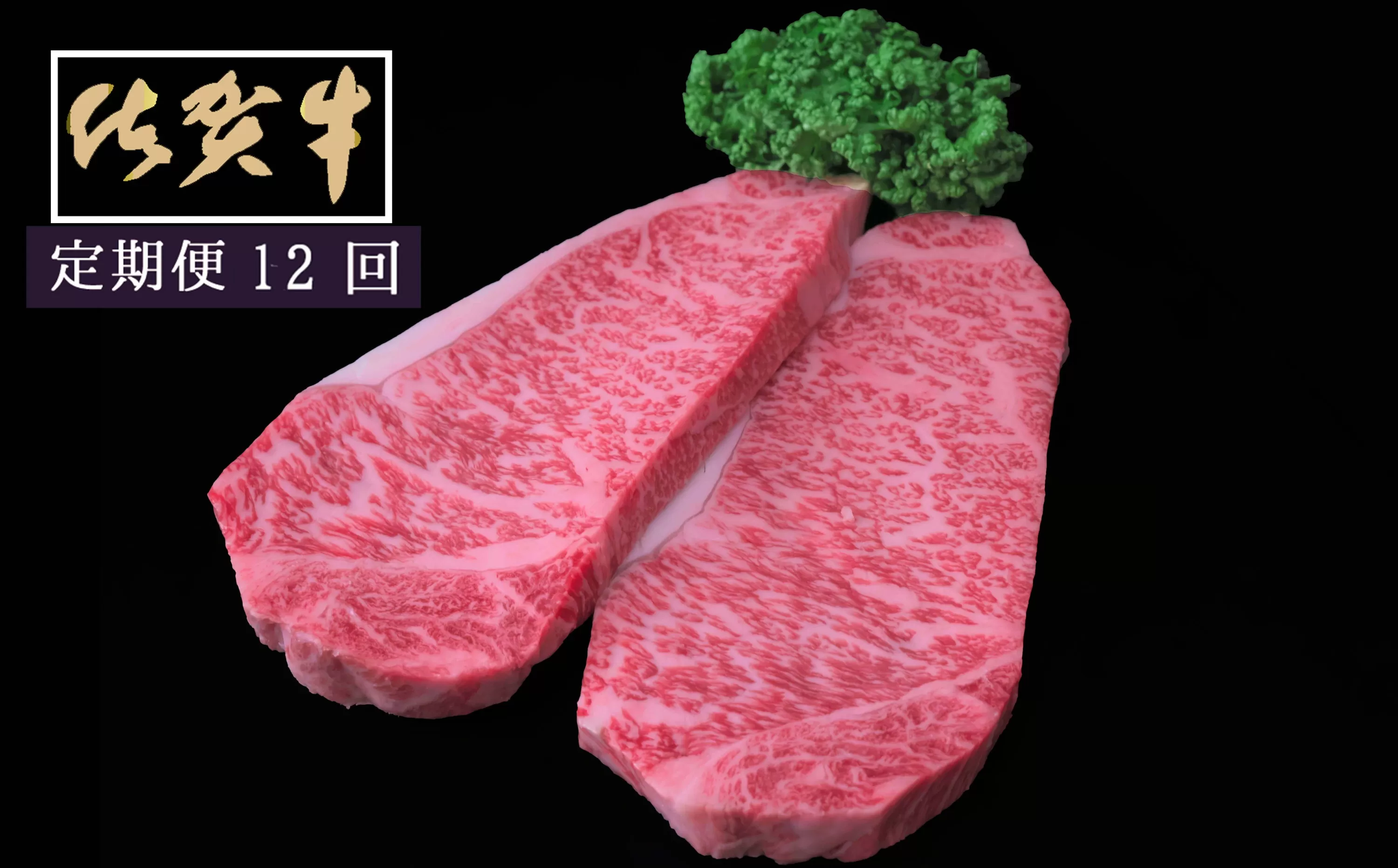 佐賀牛サーロインステーキ200g×2枚 12ヵ月連続定期便 999-J1522