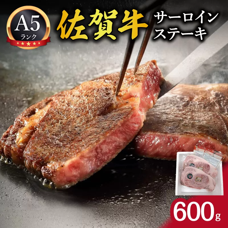 佐賀牛サーロインステーキ 600g（300gｘ2パック） 212-J1793