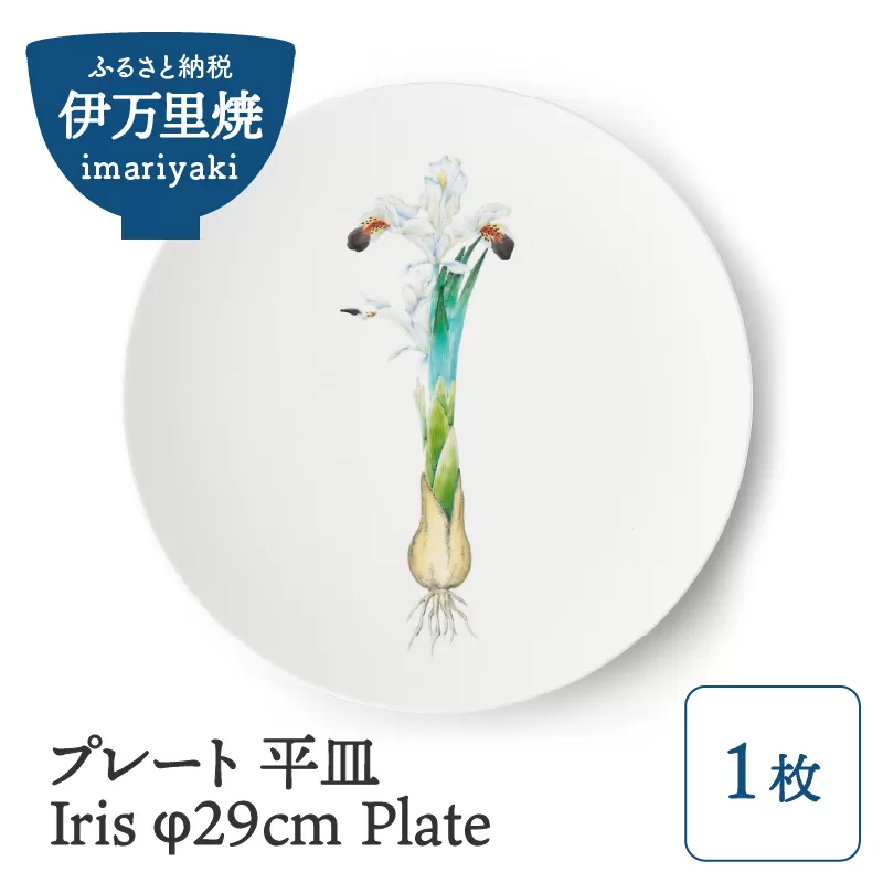 【伊万里焼】プレート 平皿 Iris φ29cm Plate 028-H836