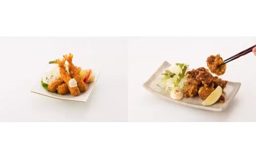 お家で「ごちそうおかず」 はかせ謹製「海老フライ＆若鶏唐揚げセット」 098-G125