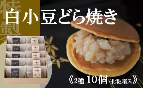 特製白小豆どら焼・どら焼＜2種/10個入＞ 080-F153