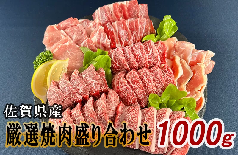 佐賀県産厳選6種焼肉盛り合わせ 1000g（4～5人前） 180-J1634
