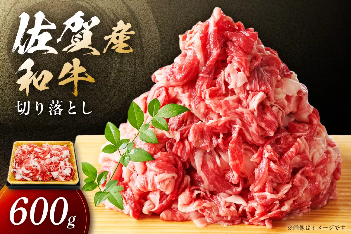 佐賀産和牛 訳あり 切り落とし 600g 159-J1233