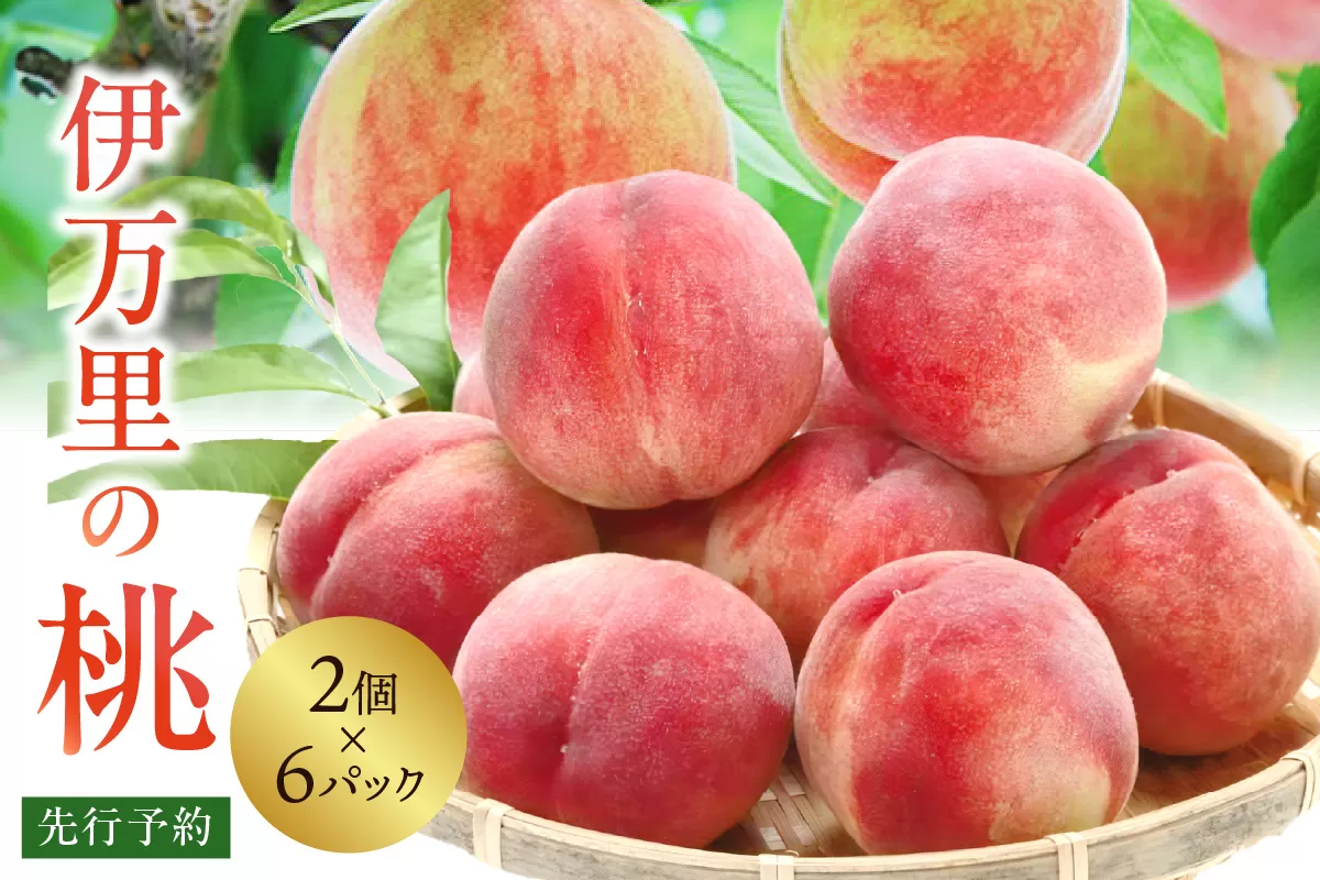【先行予約】伊万里の桃 2個×6パック 178-B970