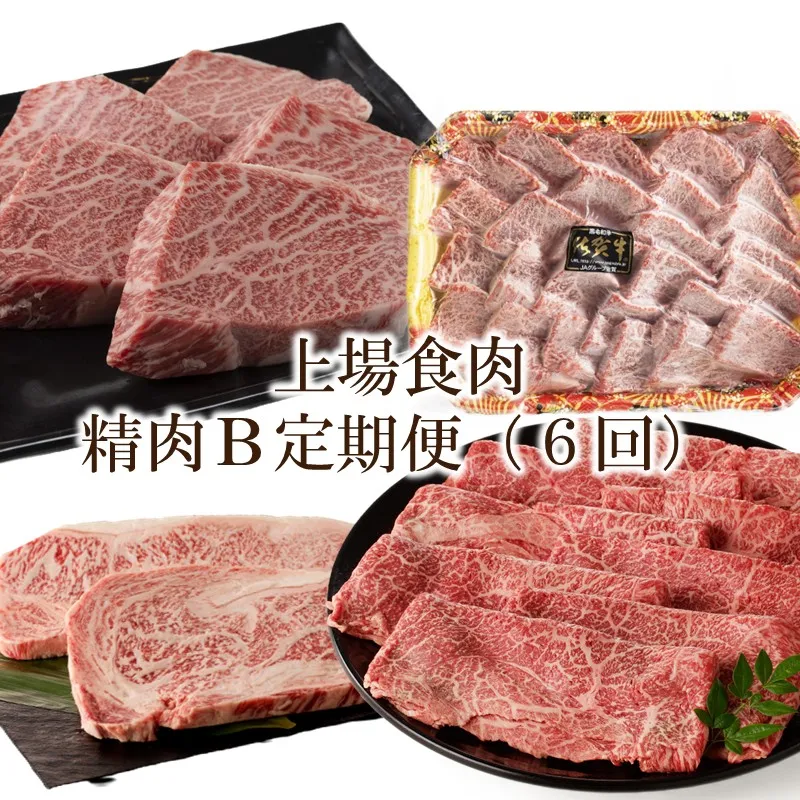 上場食肉｜精肉B 定期便（6回） 999-J2032