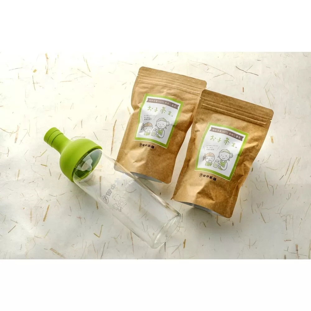 【フィルターインボトル付き】お子茶ま。ティーパック(10g×15P入り)×2袋 【煎茶 嬉野茶 水出し煎茶 水出し茶 田中茶舗 佐賀県】(H047116)