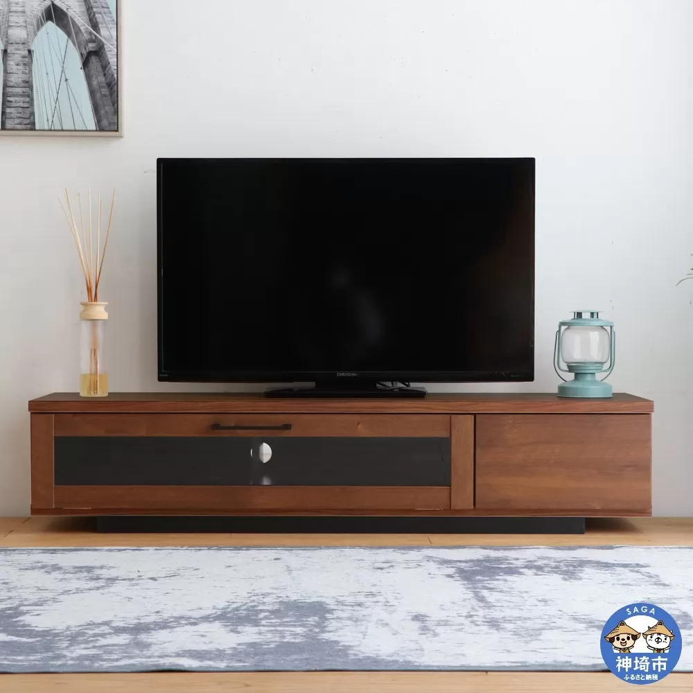 アダムロ 140ローボード WN 【テレビ台 テレビ TV ローボード リビング用 収納家具 AV機器収納 国産】(H060483)