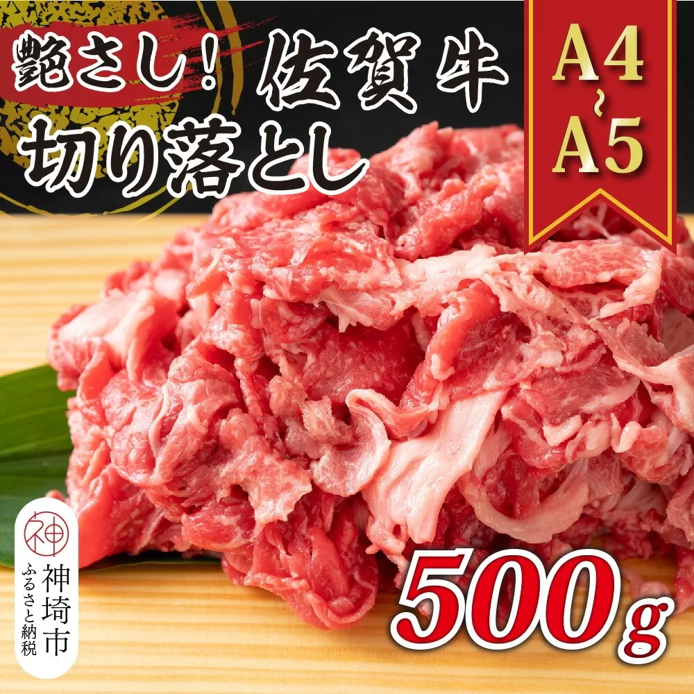 艶さし！【A4〜A5】佐賀牛切り落とし 500g【肉 牛肉 ブランド牛 黒毛和牛 ふるさと納税】(H112143)