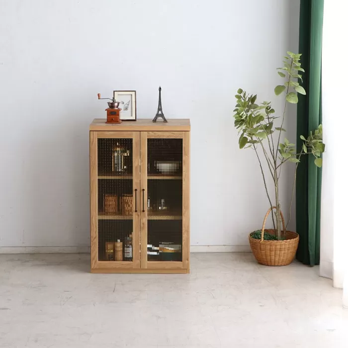 トラクト ガラス扉+60天板 NA 【家具 国産 組み合わせ 収納家具 完成品】(H060530)
