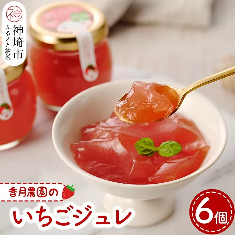 いちごジュレ6個セット 【佐賀県産 夏におすすめ シャーベット ひんやりスイーツ】(H017110)