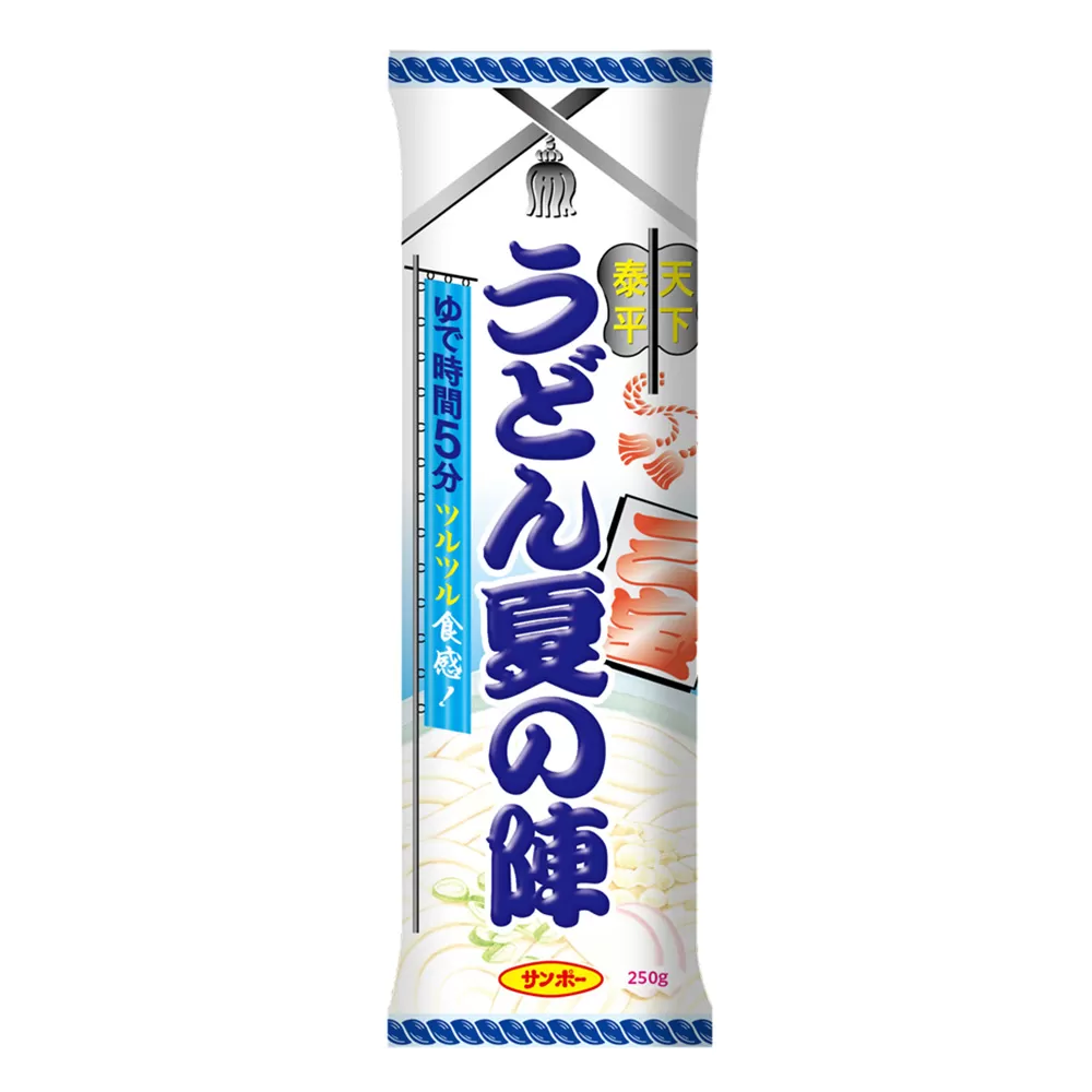 うどん夏の陣【サンポー サンポー食品 うどん 麺 やわらか つるつる のどごし 早煮】K001047