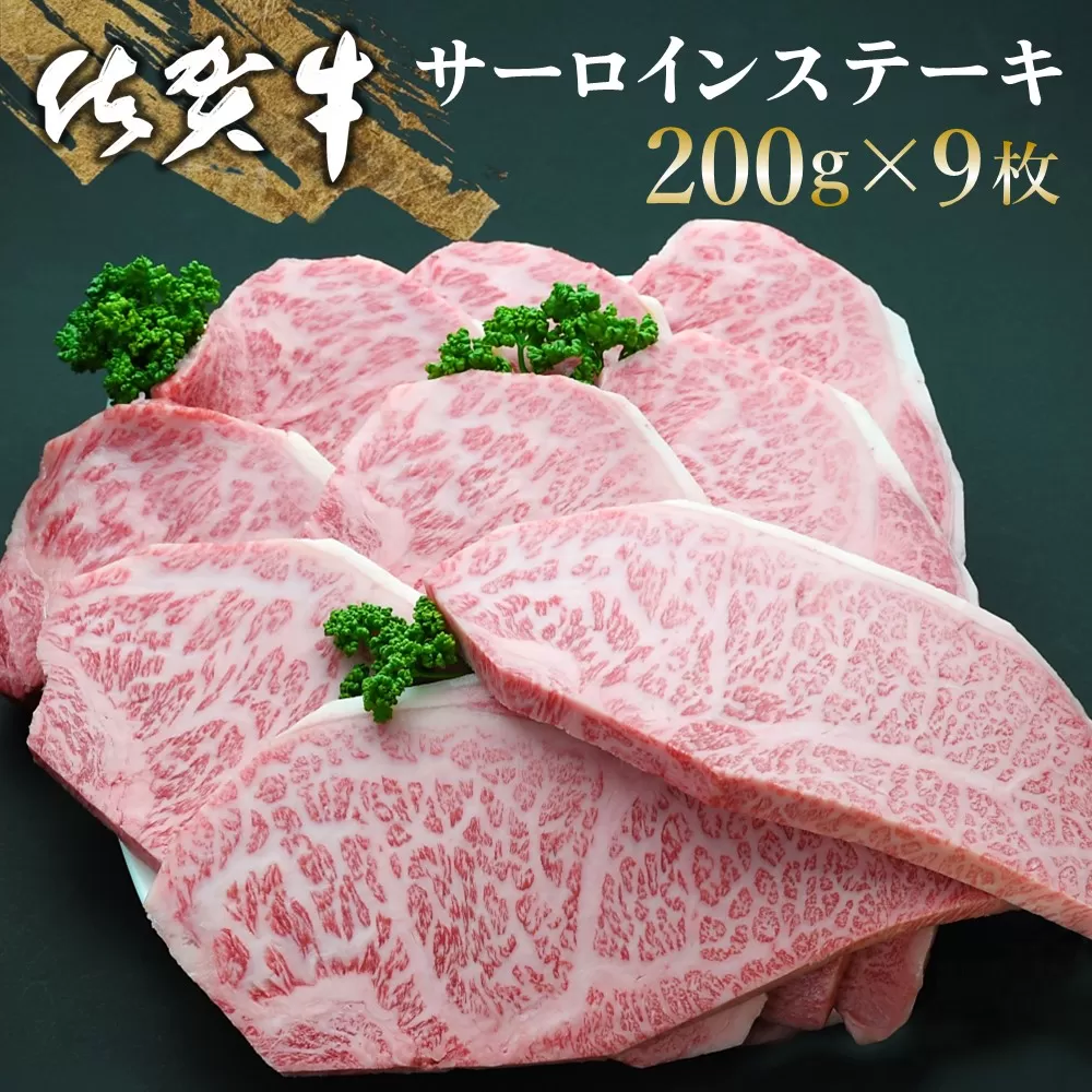 佐賀牛 サーロインステーキ 200g×9枚【佐賀牛 サーロインステーキ サーロイン ステーキ肉 濃厚 サシ 美味しい 絶品 やわらか クリスマス パーティー イベント お祝い ブランド肉】 K030062