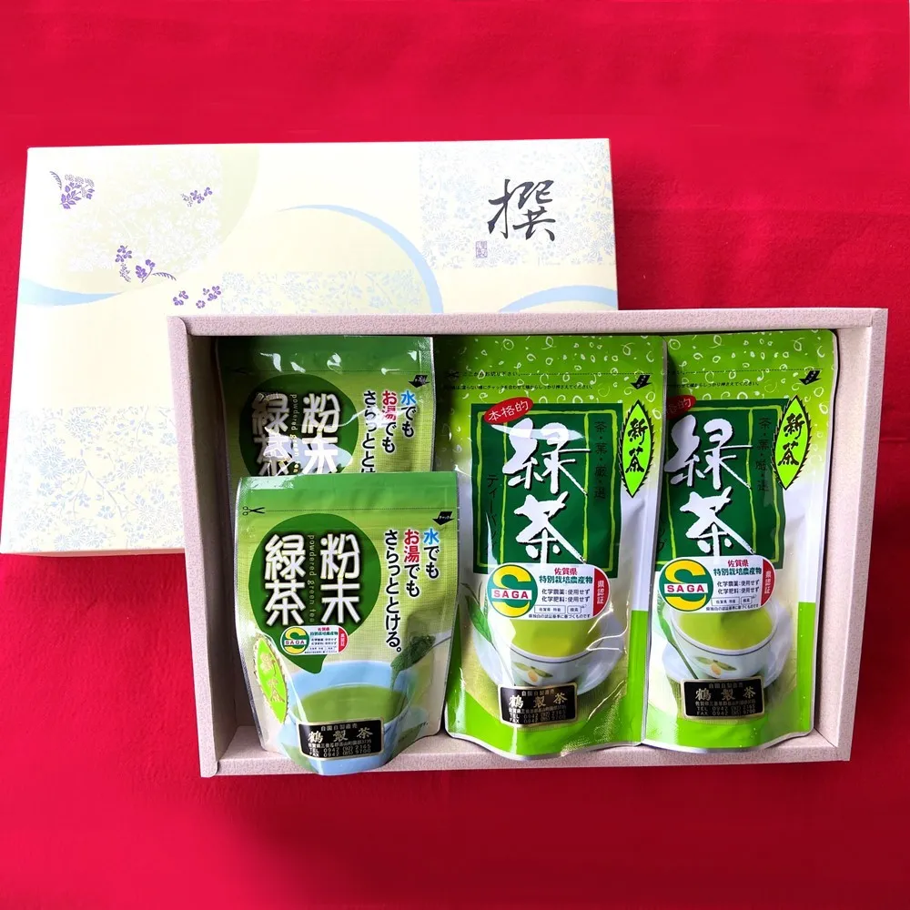 【お中元】【無農薬栽培】粉末緑茶・緑茶ティーバッグ詰め合わせセット【お茶 緑茶 粉末 特上 煎茶 ティーバッグ 無農薬 飲みやすい】K009012