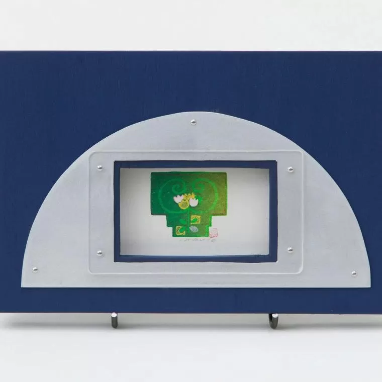 作家さんが1つ1つ製作!!｢ハーフムーンフレーム｣ 1個【アルミ】E-234