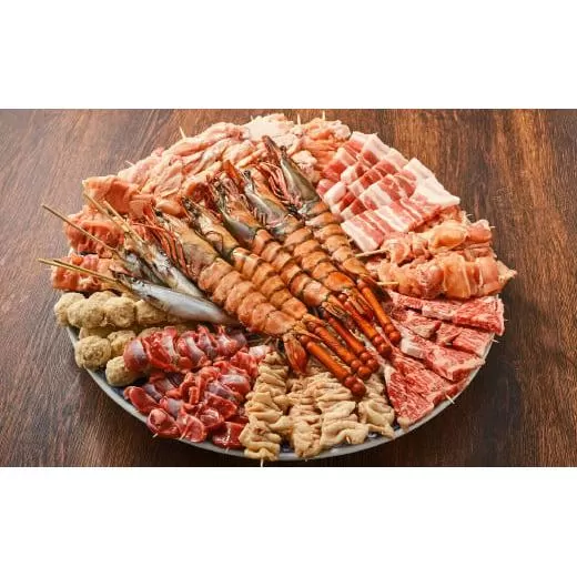 【佐賀県産】9種の焼き鳥串セット 50本入り（5-6人前） H-297