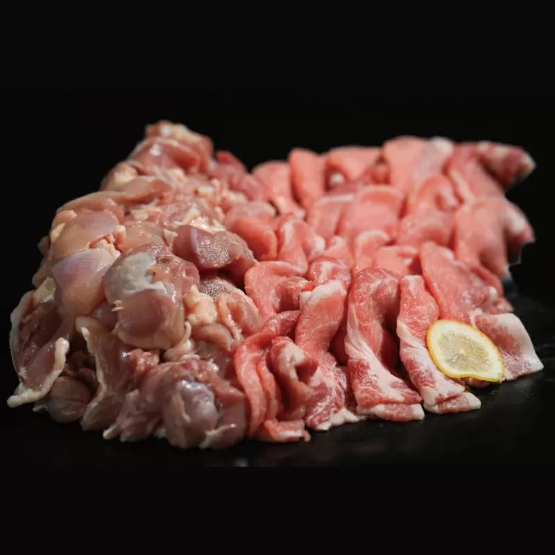 1000g 肥前さくらポーク ロースと有明鶏しゃぶ鍋ｾｯﾄ B-425