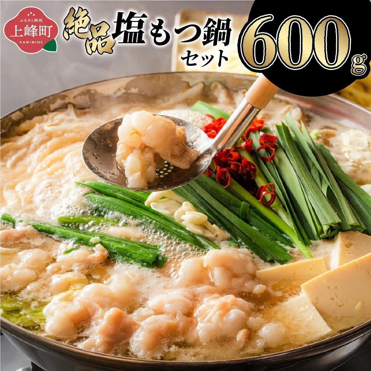 ＜最短10営業日以内発送＞5～6人前 絶品塩もつ鍋セット（600g）