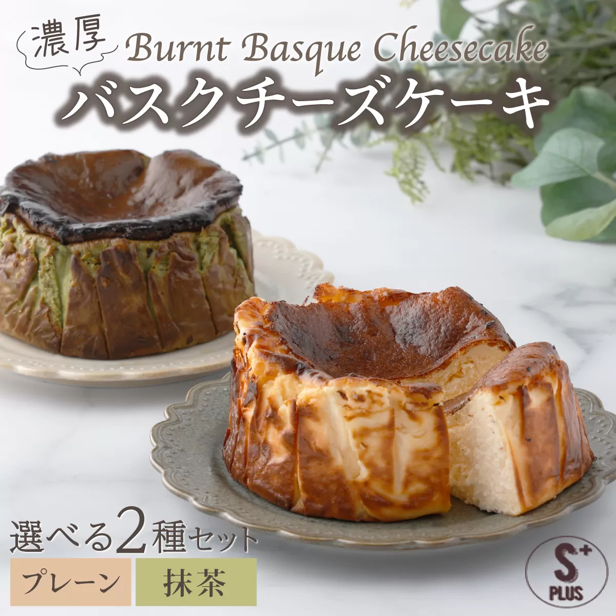 濃厚バスクチーズケーキ プレーン×2   B-903　【上峰町ふるさと納税】