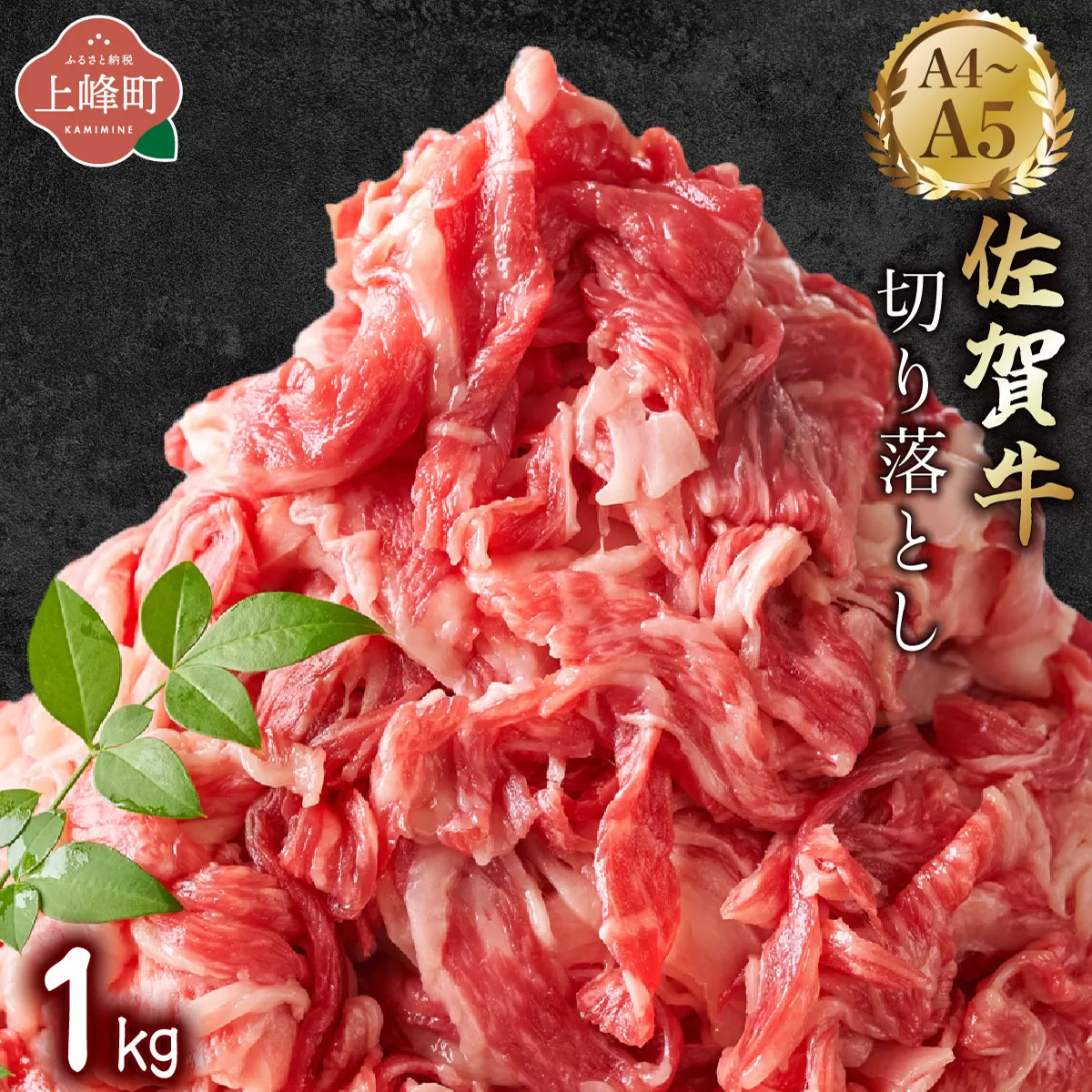 艶さし![A4~A5]佐賀牛切り落とし 1kg (500g×2P) B-1181-MP