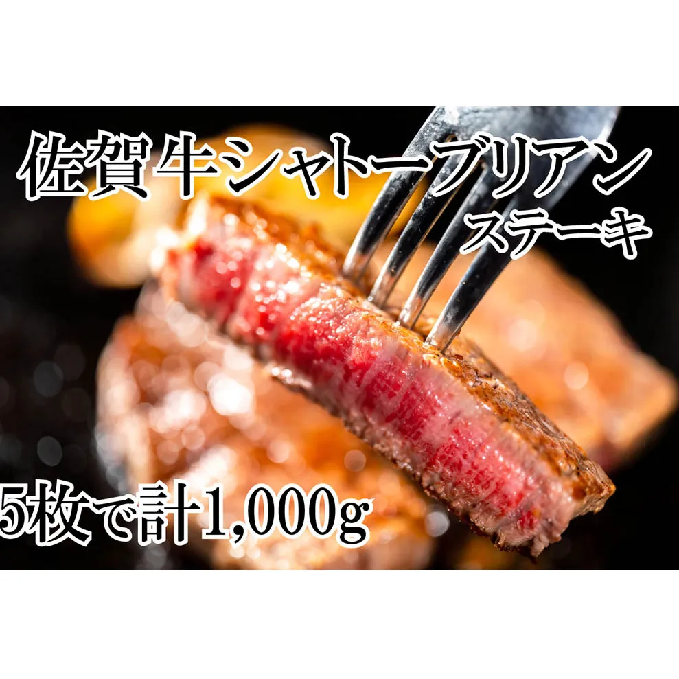 DP067_幻の部位！佐賀牛シャトーブリアンステーキ1kg(5枚で1kg)