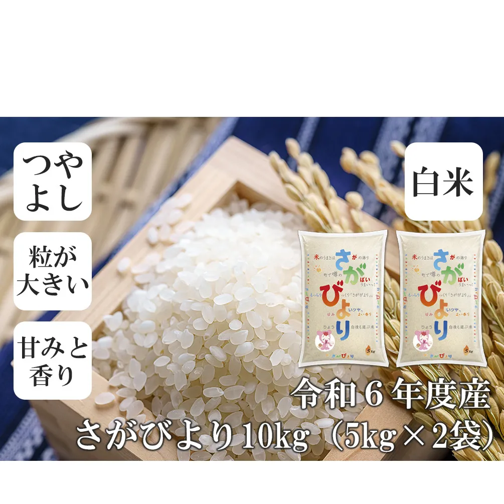 FE042_令和6年産さがびより10kg(5kg×2セット)