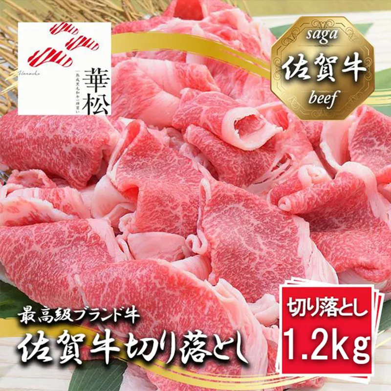 BL094_【冷凍】佐賀牛 切り落とし1,200g(300g×４パック）