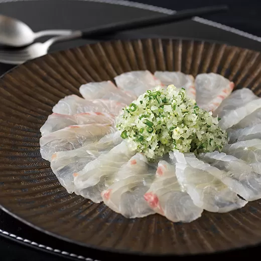 真鯛のカルパッチョ(特製ソース付)