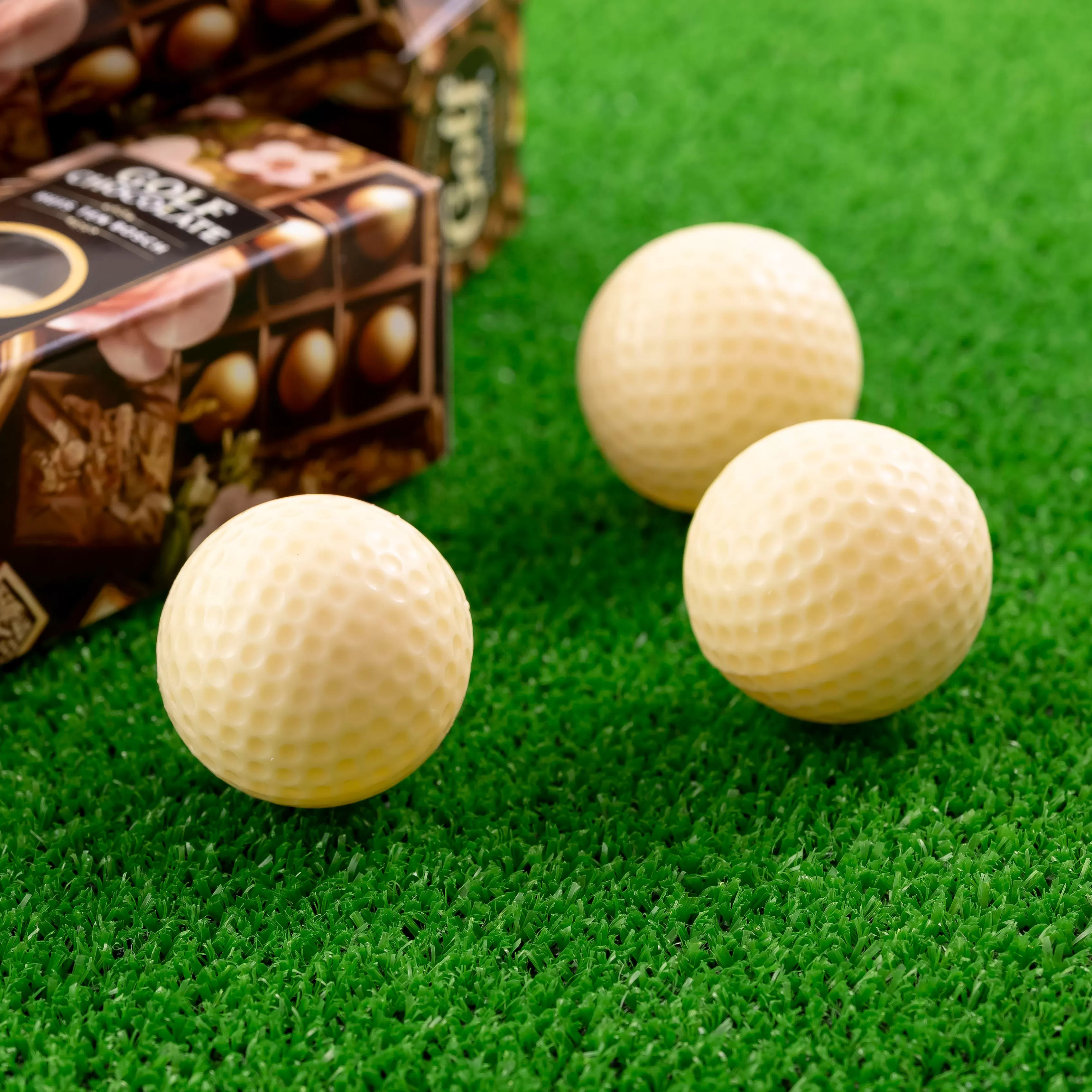 ゴルフボールチョコ(ホワイト)4箱セット