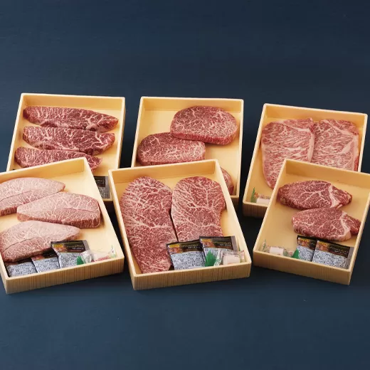 【ヒレ含む！6回定期便】長崎和牛おまかせステーキ便 総計2.17kg