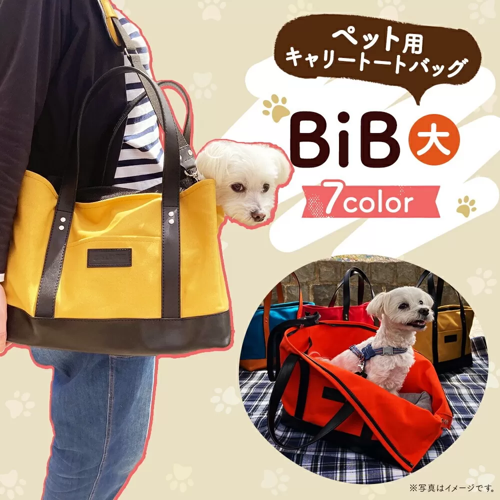 BiB (大) 【チョコミント】トートバッグ ペット用 キャリーバッグ