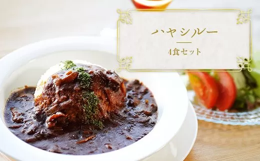 ちきゅうや「むらの大盛りハヤシルー」たっぷり270g×４食セット