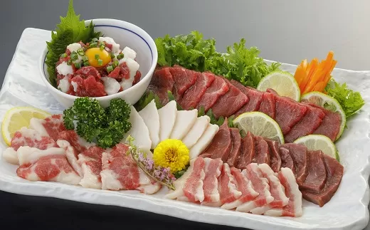【熊本と畜】桜屋馬刺し6種540ｇ