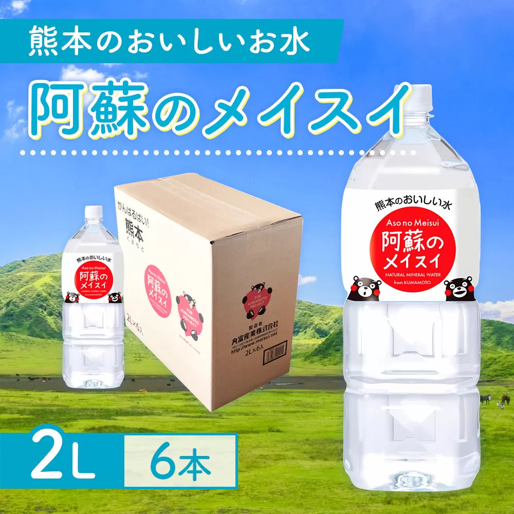 [3カ月定期便]熊本のおいしいお水 阿蘇のメイスイ 2L 1ケース×3回(計18本)