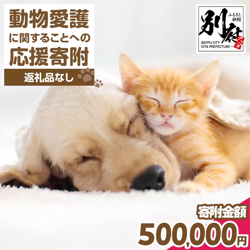 【返礼品なし】動物愛護に関することへの応援寄附(500,000円)_B001-072