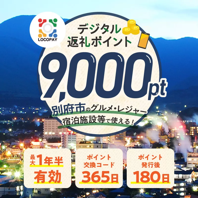 LOCOPAYデジタル返礼ポイント【9,000ポイント】