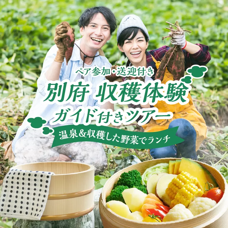 別府 収穫体験ガイド付きツアー(ペア参加・送迎付き)