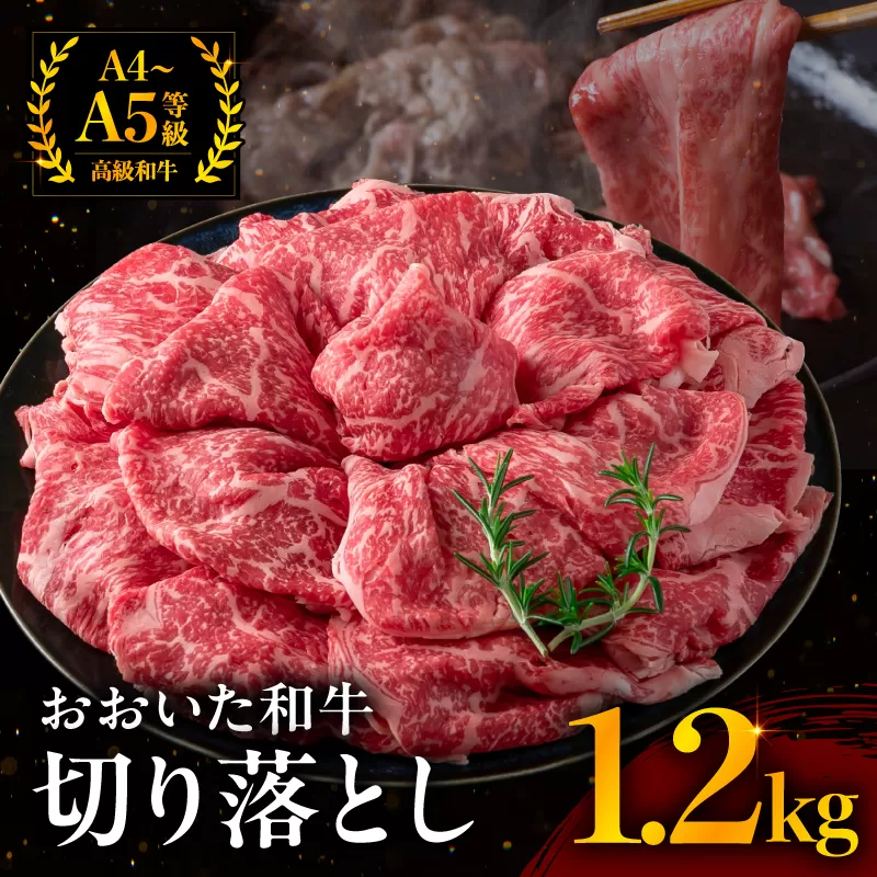 おおいた和牛 切り落とし 1.2kg | お肉 肉 おにく にく 牛 牛肉 和牛 国産牛 豊後牛 ブランド牛 切り落とし肉 焼肉 焼き肉 すき焼き 牛丼 炒め物 冷凍 国産 大分県産 九州産 大分県 中津市