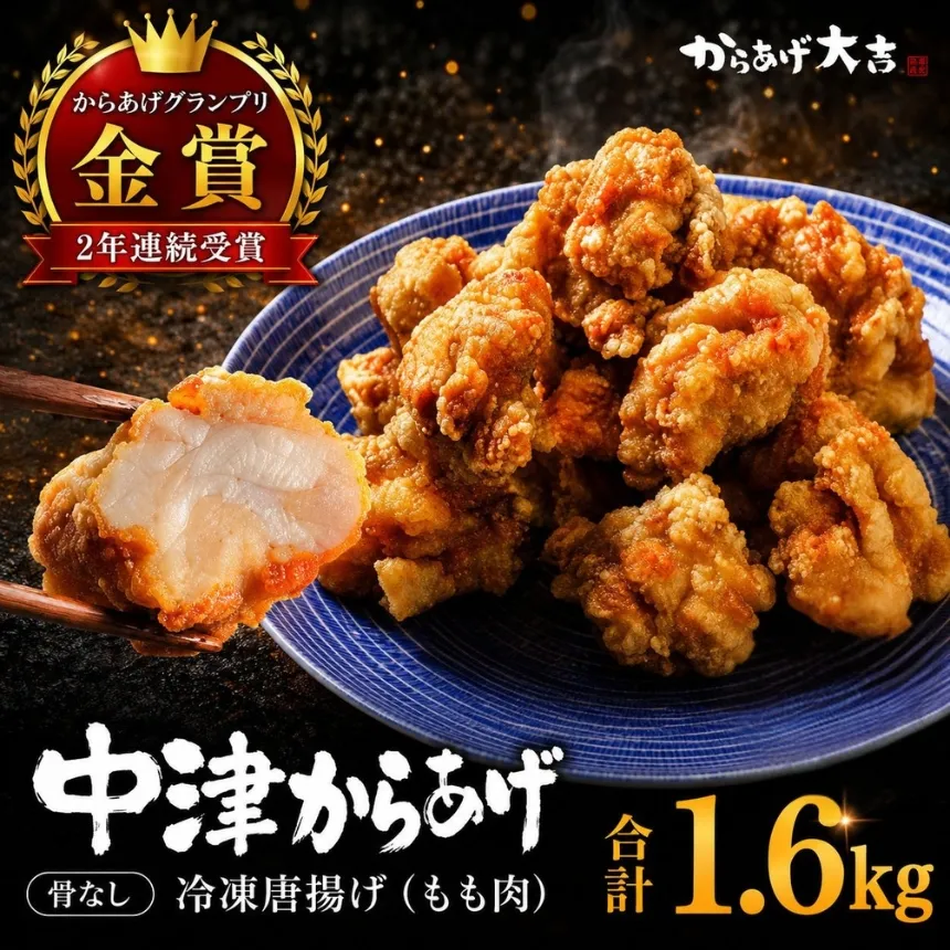 中津からあげ からあげ大吉 もも肉 400g × 4袋 | お肉 肉 鶏 鶏肉 家庭調理 中津からあげ 唐揚げ からあげ から揚げ 冷凍 冷凍食品 弁当 おかず お惣菜 おつまみ 大分県 中津市