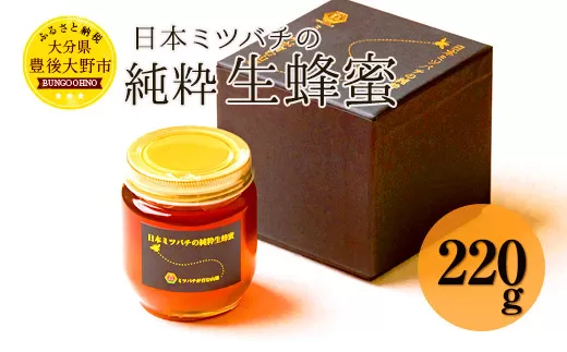 025-763x1 日本ミツバチ の 純粋 生蜂蜜 220g ハチミツ はちみつ 国産 生はちみつ 【2025年11月下旬より順次発送予定】