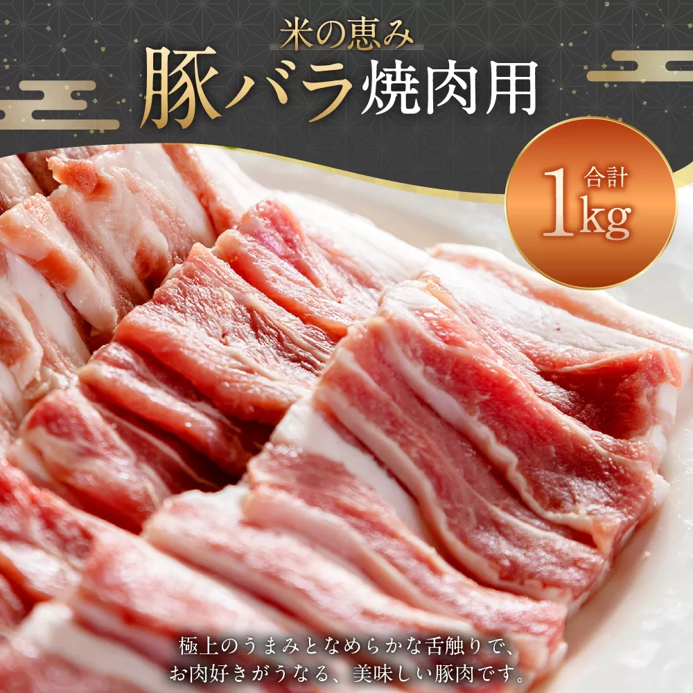 093-1021 豚バラ焼肉用 1kg