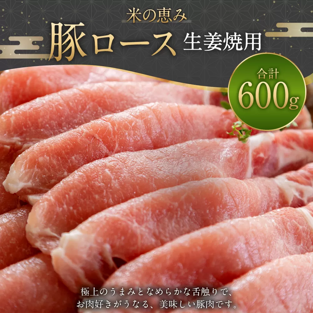093-1018 豚ロース生姜焼用 600g