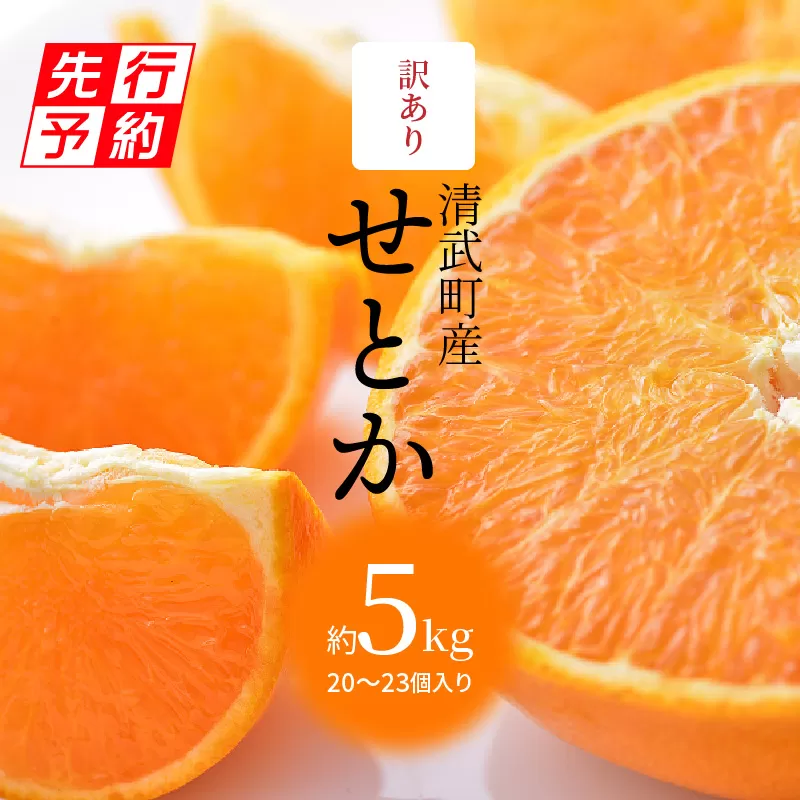 【期間・数量限定】宮崎市清武町産「せとか」訳あり（20〜23個入）（約5kg）_M129-005_01