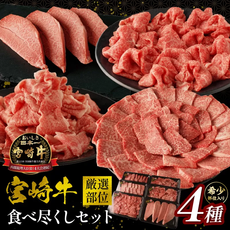 宮崎牛厳選部位食べ尽くしセット_M179-027